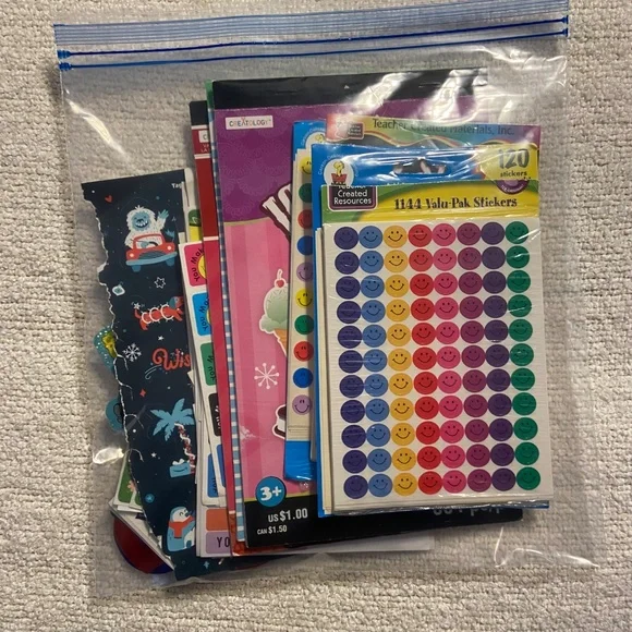 Assorted Teacher Stickers – Mixed Variety, Some New, Some Opened - Picture 6 of 6